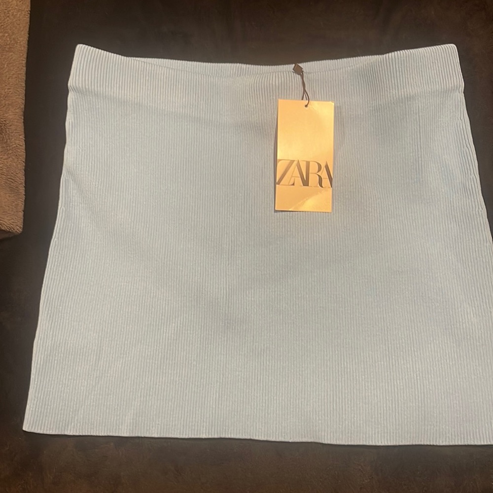 Zara skirt baby blue size large!